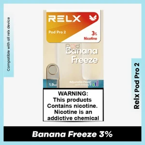 Relx Pod Pro 2 Banana Freeze 3% for podseller