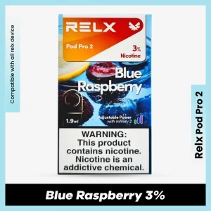 Relx Pod Pro 2 Blue Raspberry 3% for podseller
