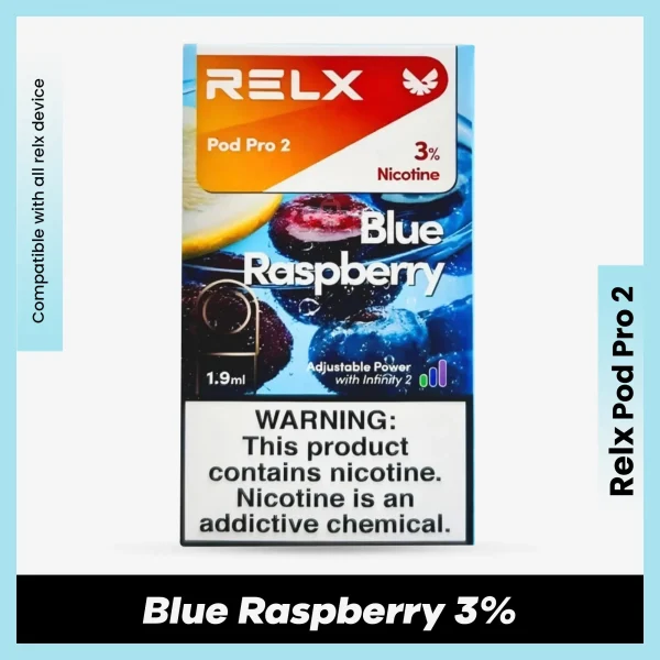 Relx Pod Pro 2 Blue Raspberry 3% for podseller