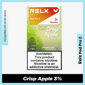 Relx Pod Pro 2 Crisp Apple 3% for podseller