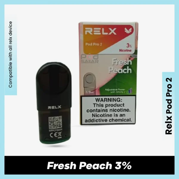 Relx Pod Pro 2 Fresh Peach 3% for podseller