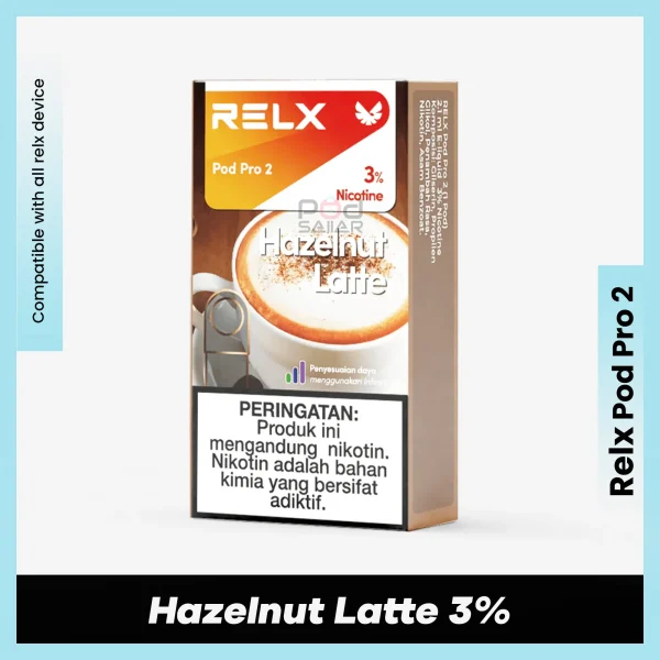 Relx Pod Pro 2 Hazelnut Latte 3% for podseller