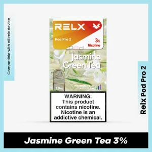 Relx Pod Pro 2 Jasmine Green Tea 3% for podseller