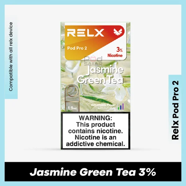Relx Pod Pro 2 Jasmine Green Tea 3% for podseller