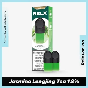 Relx Pod Pro Jasmine Longjing Tea 1.8% for podseller