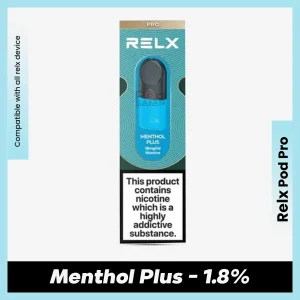 Relx Pod Pro Menthol Plus 1.8% for podseller