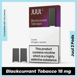 Blackcurrant Tobacco 18 mg JUUL 2 Pods for podseller