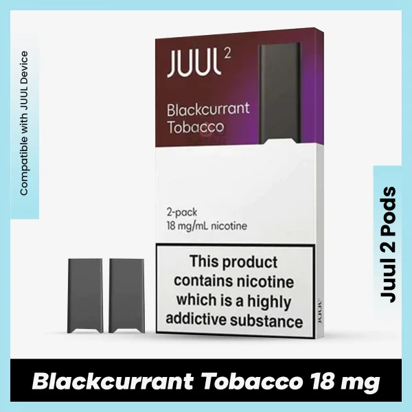 Blackcurrant Tobacco 18 mg JUUL 2 Pods for podseller