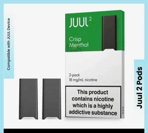 Crisp Menthol 18 mg JUUL 2 Pods for podseller
