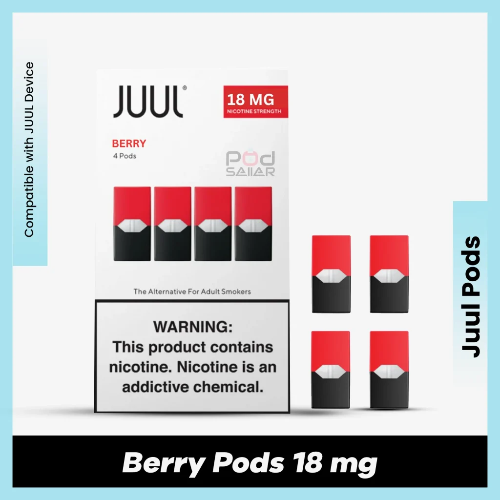 JUUL Berry Pods 18MG for podseller in UAE