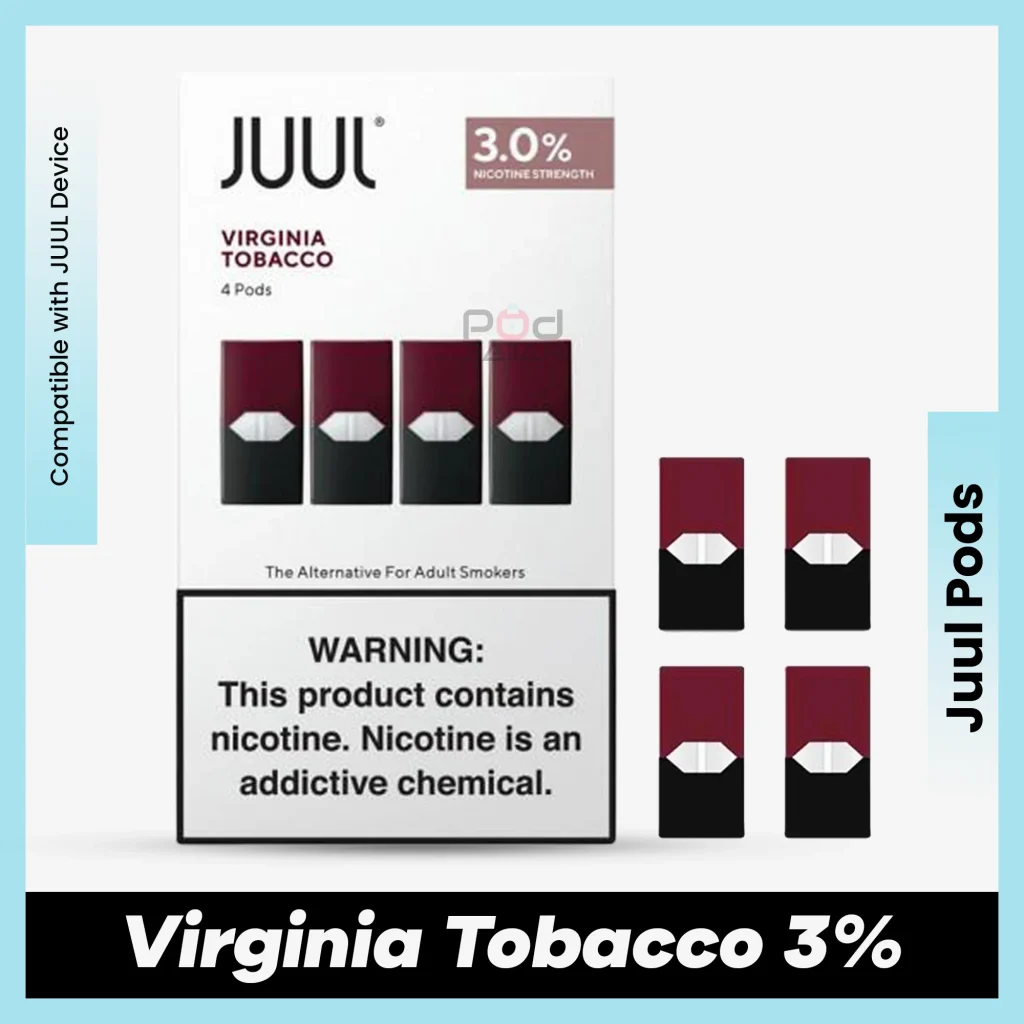 JUUL Virginia Tobacco 3% for podseller