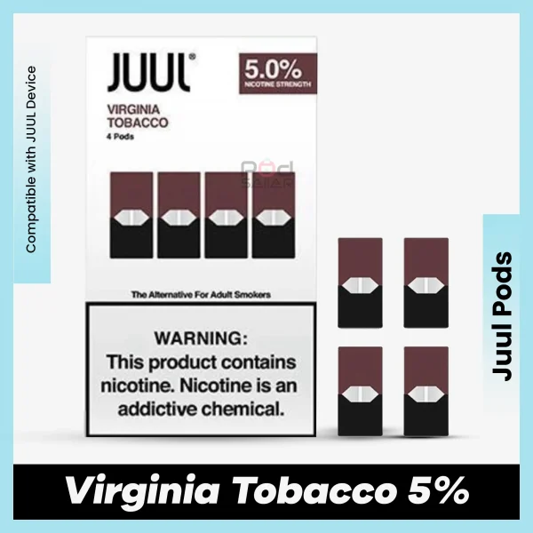 JUUL Virginia Tobacco 5% for podseller
