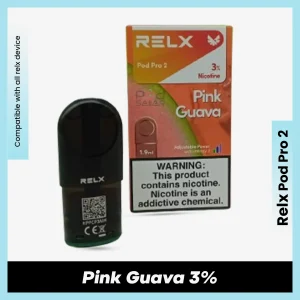 Relx Pod Pro 2 Pink Guava 3% for podseller