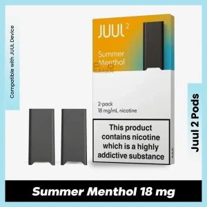Summer Menthol 18 mg JUUL 2 Pods for podseller