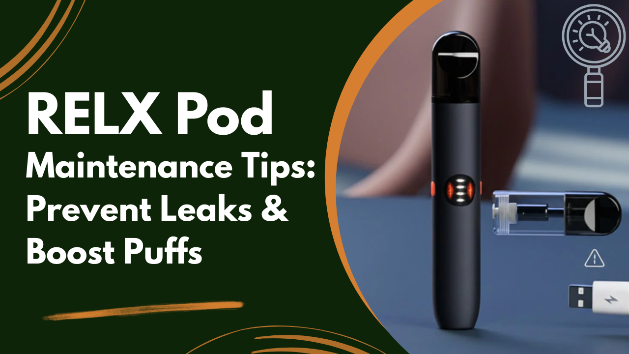 RELX Pod Maintenance Tips to Prevent Leaks & Get More Puffs
