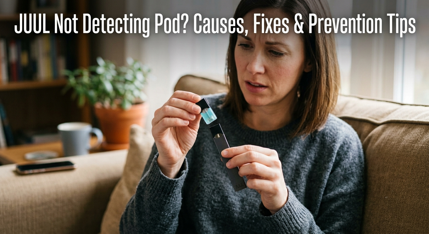 troubleshooting JUUL device for not detecting pod in uae