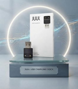 Juul silver device USB dock
